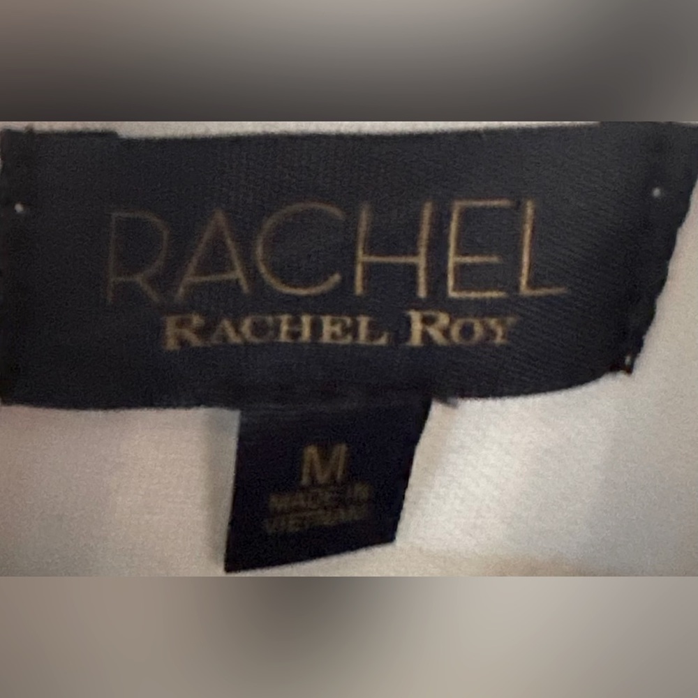 RACHEL ROY White Halter Sheath Dress Like New Size M - Picture 2 of 2